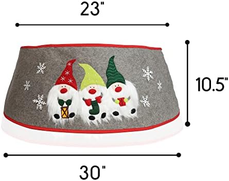 Коледни Яки за Изкуствена елха с Коледни Джуджетата, Пола, за Коледната Елха като основа на Модел на Дядо Коледа в формата на Джуджета,