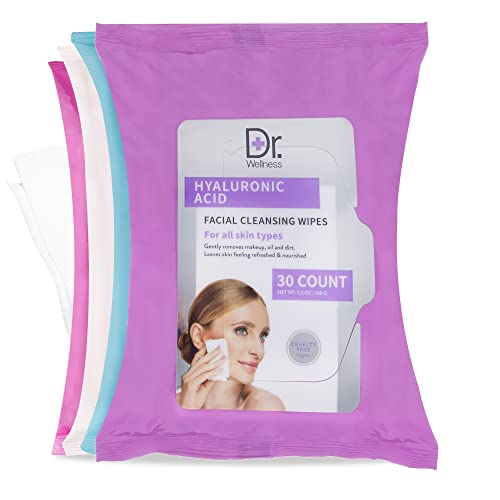 Кърпички за лице Variety Pack | 120 Мицеллярных салфетки в 4 опаковки, подходящи за отстраняване на грим и Зародышевой почистване