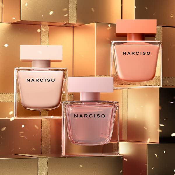 Narciso Rodriguez Подаръчен комплект Narciso Poudree от 3 теми за жени (1,6 Мл спрей парфюмерийната вода + 1,6 унции Ароматизирани