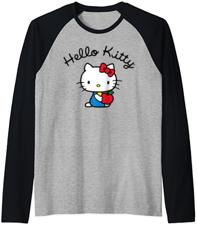 Бейзболна Фланелка Raglan с ретро Логото на Hello Kitty