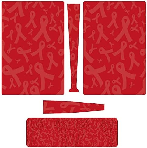 Информираността за Спин Червена Лента Пълно Защитно Покритие за кожата Дизайн Амбалажна Хартия Стикер-Стикер е Съвместима с конзолата