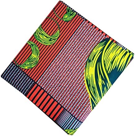 Ярката блок плат от памук с африканските принтом, ярдовая плат Анкара, 6 ярда, восъчен плат за шиене със собствените си ръце (цвят 6)