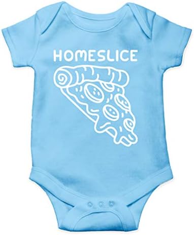 AW Fashions Homeslice - Хумористичен език хипстеров - Любителите на пица и храна - Сладкото Парче гащеризон за новородени