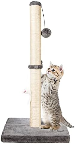 Когтеточка за котки MeowHomm височина 32 инча, Когтеточка за котки и 35Котешки Дървета и Кула за Големи Котки с Кошачьим Кондоминиумом