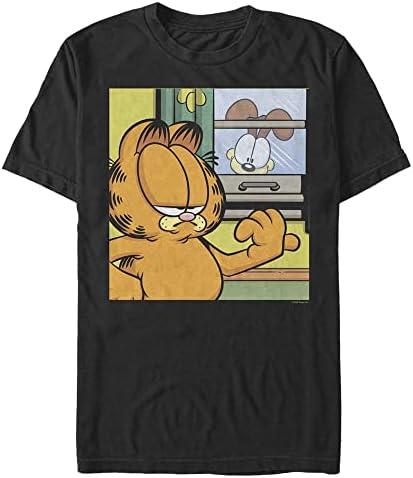 Мъжки Блузи Nickelodeon Big & Tall Garfield Window Talk, Тениска с къс ръкав