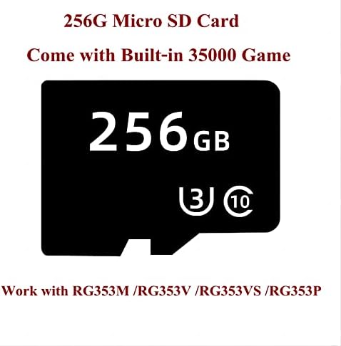 Карта Micro SD 256G с вградени 35000 игри за RG353M /RG353V /RG353VS /RG353P