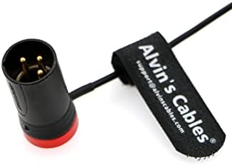 Кабели Alvin's Нископрофилен аудио кабел TA3F-XLR с 3-пинов конектор за приемници Lectrosonics SRC към Звукови устройства 60 см|24 инча Червен