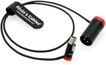 Кабели Alvin's Нископрофилен аудио кабел TA3F-XLR с 3-пинов конектор за Приемници Lectrosonics към Звукови устройства 60 см|24 инча Син цвят