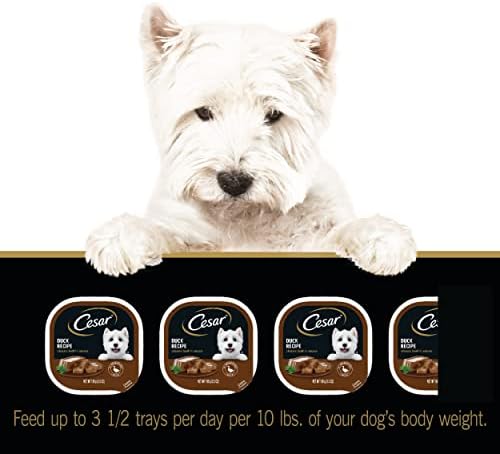 Мека влажна храна за кучета CESAR Класическият щрудел с утиным сос по рецепта, (24) 3,5 грама. Лесно очищаемые корита