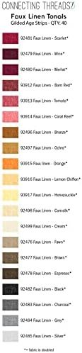 Съединителните нишки Колекция Blender Предварително нарязан комплект от памучна ватирана тъкан 2,5 в ивицата (накиснати тонове)