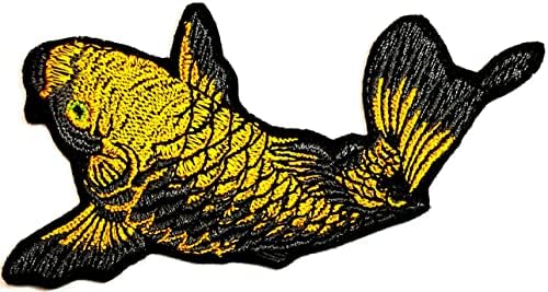 Салфетки Плюс 3шт. Koi fish карикатура мода кръпка късмет японски koi риба стикер лепенки занаят САМ апликация бродирани шевове