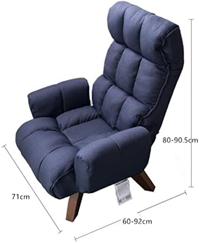 Мебели за спалня WYKDD Въртящи текстилен стол с акцент, въртящи се на Нисък диван за почивка, стол за дневна