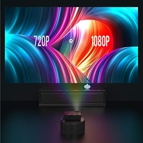 Проектор YABER Y21 с разделителна способност от 1920 x 1080P, 9000Л, актуализиран проектор Full HD, ± 50 ° 4D, функция трапецеидального изкривяване, Поддръжка на 4k /Zoom, проектор за до?