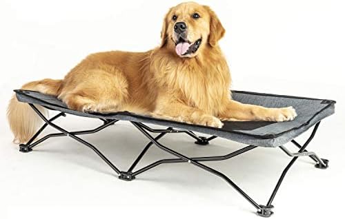 maxpama Сгъваема Градинска Повдигнати Охлаждаща кошче за по-големи кучета, Туристически Преносими легла за домашни любимци, Здрава