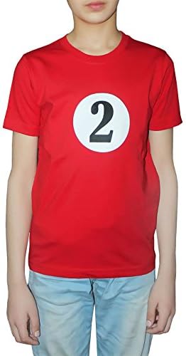 Rimi Hanger Детска тениска с принтом 1 и 2, Червен Модерен Тениска с Къс Ръкав За момчета, Празнична Дрехи, Топ 3-10 Години