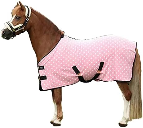 Попона за коне от тънко руно Supreme Products (4) (розова)