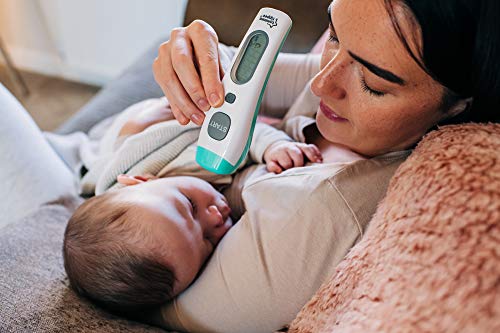 Tommee Tippee Цифров Безконтактен Термометър за челото за бебето-Бързи резултати за 2 секунди Индикаторът на температурата Функция