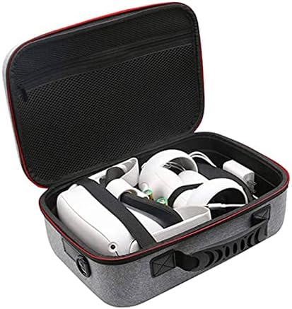 SAXTZDS за Игрални Очила Oculus Quest 2 VR Чанта За Съхранение на EVA Водоустойчив Калъф За виртуални Точки