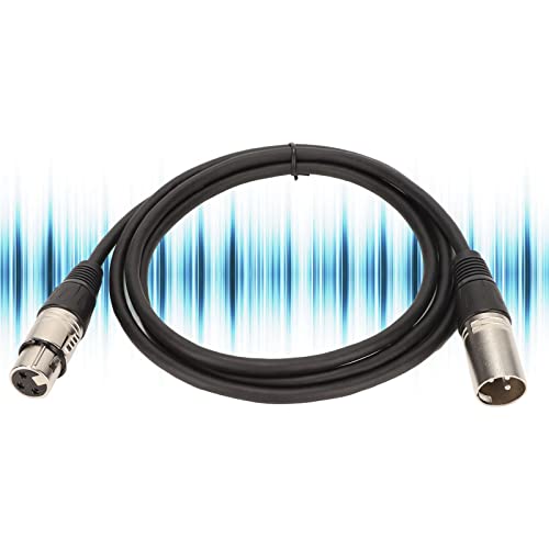 Микрофон Кабел VINGVO XLR висока якост От PVC Стабилна Връзка 4,9 фута XLR между Мъжете и Жените Аудио Кабел за Тонколони KTV Stage