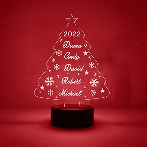 souledar Персонализирани Led Лампа за Коледната Елха, Led Табела с Потребителски Име, Коледна Украса, на Празничния Лампа За парти