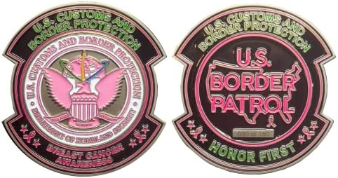 BL14-010 CBP Розова Монета обадете се на Представител на Граничния патрул при рак на гърдата Информираност за рак