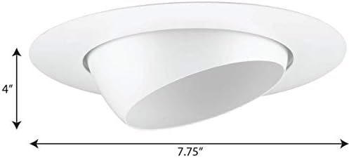 Progress Lighting 6-инчов led панел на очната ябълка за 6-инчов сгради (P87/P187/P821)