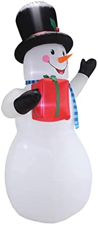 Два комплекта бижута за Коледа и рождения Ден, включително Огромен Коледен Снежен човек с височина 12 метра, държи подарък кутия,