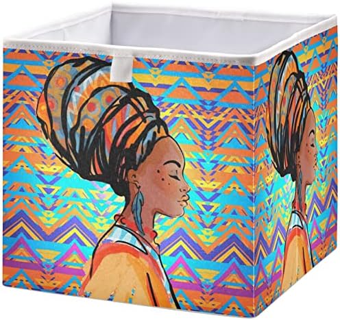 visesunny Кошници за шкаф Реколта Африкански Дамски Обеци с Кошница за Съхранение на Тъканни Кошница за Организиране на Рафтовете