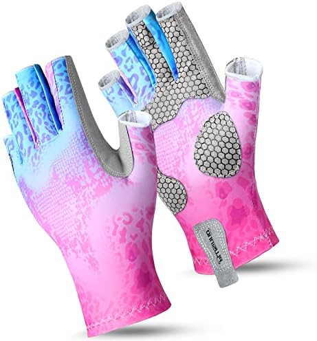 Ръкавици за Риболов PLUSINNO, Слънчеви Ръкавици UPF50 +, СЪС защита от ултравиолетови лъчи, Ръкавици за Каяк, Слънчеви Ръкавици