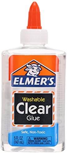 Моющийся Училище лепило Elmer's E305, бутилка по 5 грама, 12 опаковки, Прозрачни