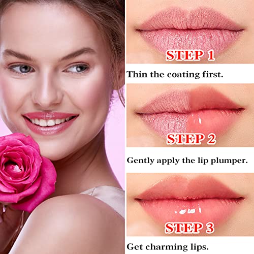 Блясък за устни Lip Plumper Блясък за устни Lips Plumper, хидратиращ и разглаживающий фини бръчки, Натурални хранителни продукти