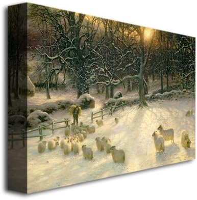 Spasming зимен ден на Джозеф Фаркуарсона, Стенно изкуство върху платно размер 22x32 инча