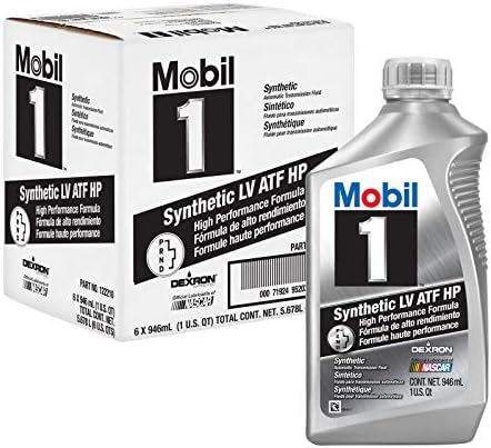 Mobil 1 е Напълно Синтетична течност за автоматични скоростни кутии ниско налягане HP, 6 опаковки по 1 литър