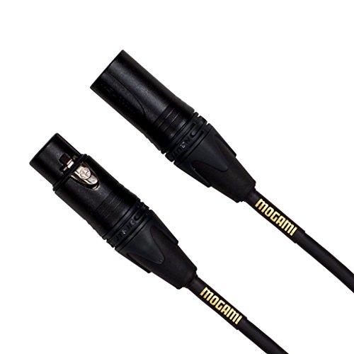 Микрофон кабел Mogami Gold STUDIO-100 XLR, от XLR-щепсела към XLR-штекеру, 3-пинов, Златни контакти, Директни конектори, 100 Метра