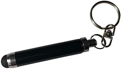 Стилус Helmer L60, Мини-Стилус BoxWave® [Капацитивен стилус Bullet] с линия за ключодържател ключодържател за Helmer L60 - Черно jet black