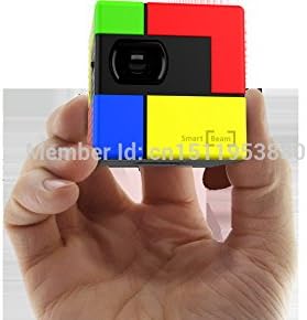 SK UO 1,8 Cube Ултра Мини Малък Пико-Проектор Smart Beam1 С Максимална резолюция от 50 Лумена, VGA-АРТ, Микро Преносим Джобен/Мини
