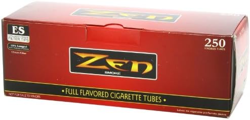 1 Кутия - 250шт Тюбиков за цигари Дзен King Size с пълен вкус