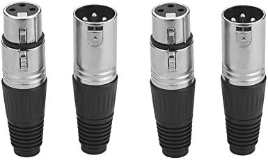 Eightnoo 5 Штекеров + 5 штекерных 3-пинови XLR-конектори за свързване на микрофонной линия с припой (комплект от 10 броя)