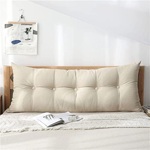 mjmj Однотонная възглавница за позициониране за четене в леглото, Лумбална възглавница-възглавница, Възглавница във формата на клиновидного таблата с подвижен калъ