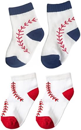 Mitko Itadori/ Бейзболни чорапи за Рожден Ден За малки момчета и момичета, на 2 чифта Чорапи до Глезените и с дълбоко деколте, Спортни
