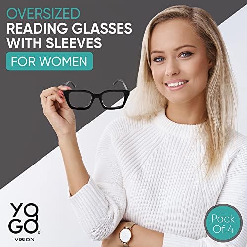 Очила за четене Yogo Визия за Жени Са за Очила за четене Стандартна кацане в Квадратен Стил