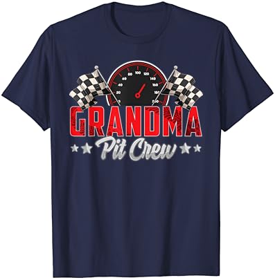 Тениска с Расата си Кола за рождения Ден на Състезателни Семейството Grandma Pit Crew