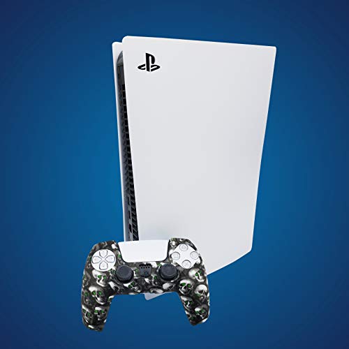 Защитен калъф за контролера PS5 със силикон гелевой дръжка (Death), Съвместим с Sony PlayStation 5, Съвместим с Аксесоари за PlayStation