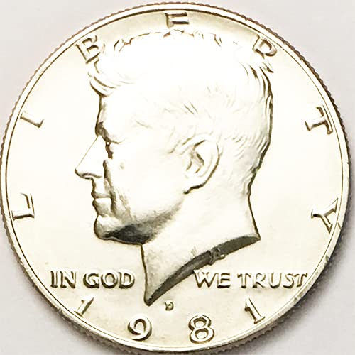 1981 P, D BU Kennedy Half Dollar Choice Комплект от 2 монети, Монетен двор на САЩ, без да се прибягва