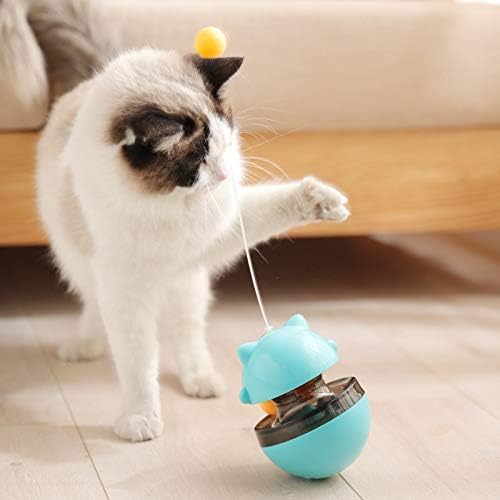 M-D Интерактивна играчка-Неваляшка, за Закуски, за котки, Играчка-Пъзел за самостоятелно приготвяне на Храна с Котешки Пръчка и
