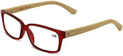 World Vision, правоъгълни очила за четене от естествен бамбук, мъжки и женски ридеры