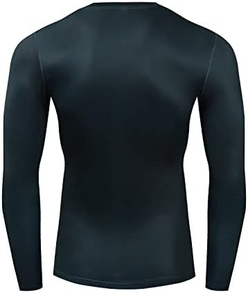 Мъжка риза GYM GALA Superhero с дълъг Ръкав, Ежедневни и Спортни Компресиране Риза с 3D Принтом
