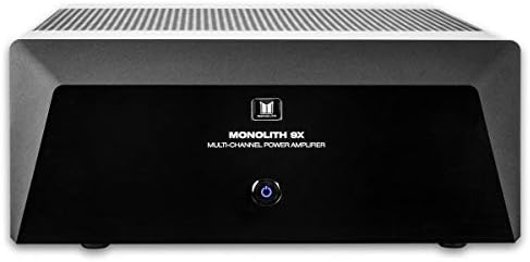 Многоканален усилвател на мощност Monoprice 114566 Monolith - Черно, 7x200 Вата На канал, XLR входове За домашно кино и студио