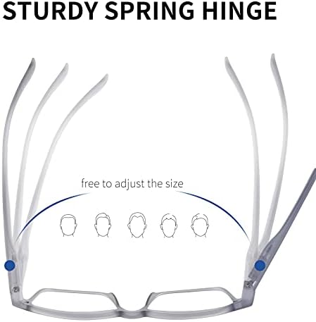 WANWAN Очила за четене с кутия пролетта вериги за мъже и жени, магнитни поляризирани слънчеви очила за четене, стяга 2 в 1