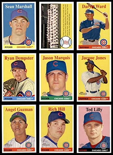 2007 Topps Heritage Chicago Cubs Почти пълен набор от команди Chicago Cubs (Комплект) NM/MT Cubs